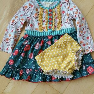 Matilda Jane dress with diaper cover 12-18 months